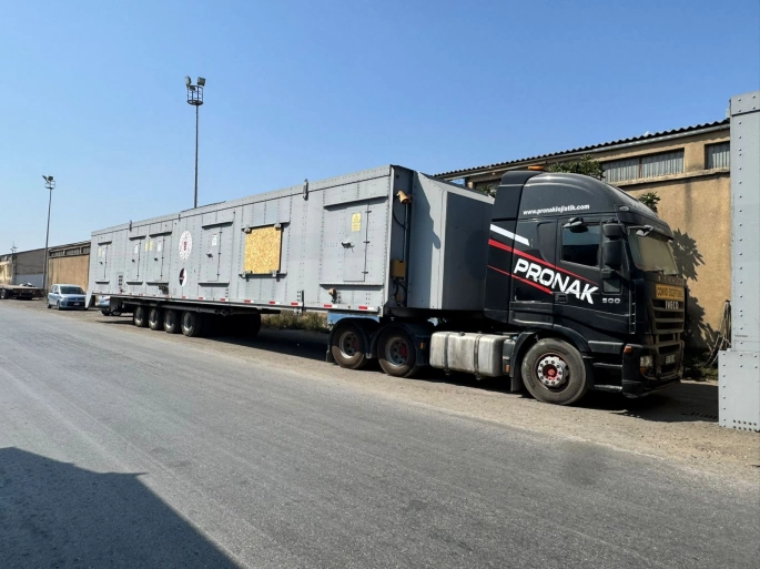 50 MW gücündeki mobil gaz türbinleri Mağusa Limanı’na ulaştı!