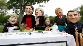 G7 Liderler Zirvesi protestolar eşliğinde başlıyor
